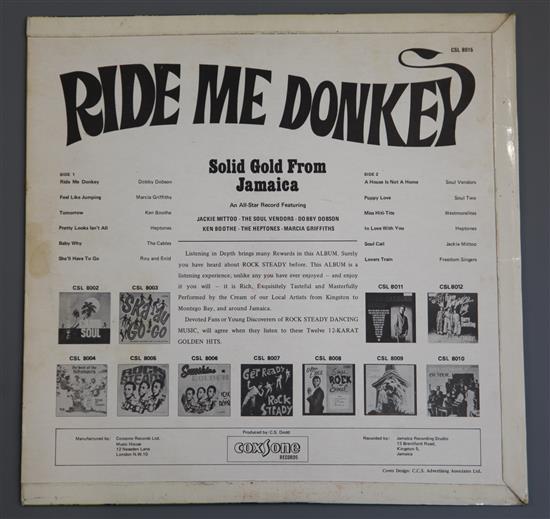 Ride Me Donkey: Coxsone Compilation, CSL 8015, EX - EX UK